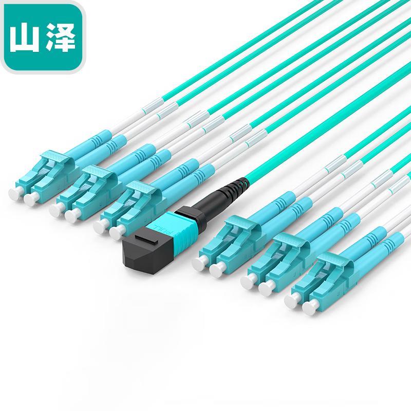 Shanze MPO-LC OM3 12-Core Multimode Fiber Patch Cable