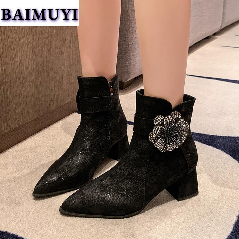 Женские туфли с цветочным принтом и острым носком на высоком каблуке, ботильоны 2025 года, трендовые сексуальные роскошные туфли-лодочки на молнии для выпускного вечера, новые туфли-лодочки Chelsea Mujer