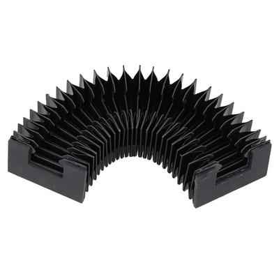 Линейная пылезащитная ткань сильфона Черная ткань пылезащитного чехла для ЧПУ Натянутая направляющая HGR20