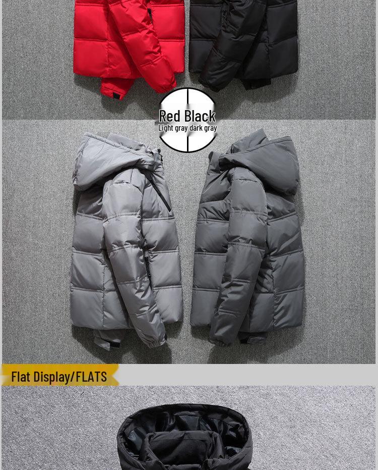 Мужская зимняя хлопковая куртка больших размеров со съемным капюшоном – Стильная, теплая, утолщенная, трансграничная спортивная одежда для улицы