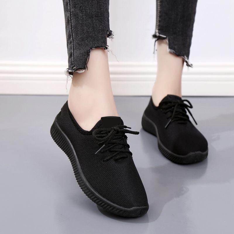 2024 Spring New Loafers Canvas Women's Shoes Lazy One-pedal Platform Fisherman Shoes Fashion Casual Cloth Shoes Women