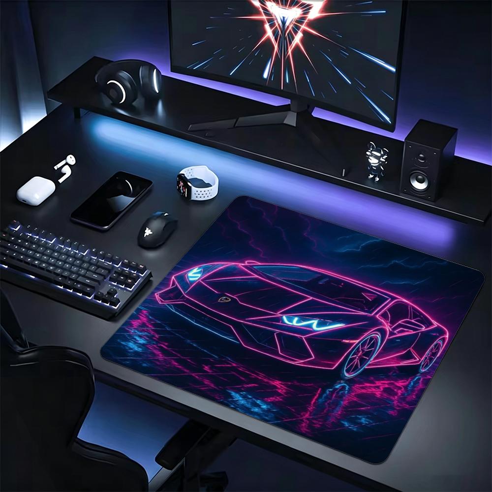 Neon Line Super Car Graffiti Dragon Racing Art Small Mouse Pad Speed Mousepad Premium E-Sports Gaming Desk Mat For Laptop