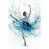 Ballerina Girl Poster Floral Dancer Canvas Painting Ballet Wall Art Picture Prints For Dance Studio Home Decor Modern Mural