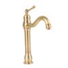 Hot and Cold Water Faucet Bathroom Vessel Sink Faucet Elegant Easy To Clean Single Handle Leakproof Copper for Restroom