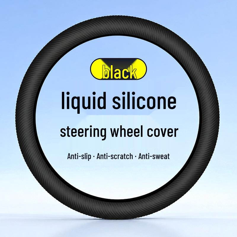 Universal Liquid Silicone Steering Wheel Cover - Soft, High Elasticity, Deformation Resistant