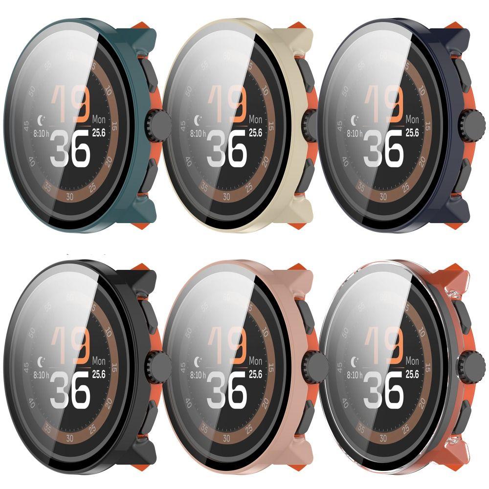 ПК+Закаленное стекло Защитная крышка от царапин Чехол для умных часов Suunto Run Аксессуары