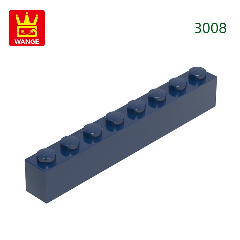 Нетоксичный 33 шт./лот 3008 1x8 Строительный блок с высоким отверстием Moc Базовые классические детали Кирпичные аксессуары Совместимы с DIY Детские игрушки Подарочная коробка
