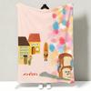 Art BBread TThief Throw Soft Warm Flannel Throw Blanket Multiuse for Sofa Bed Office Nap