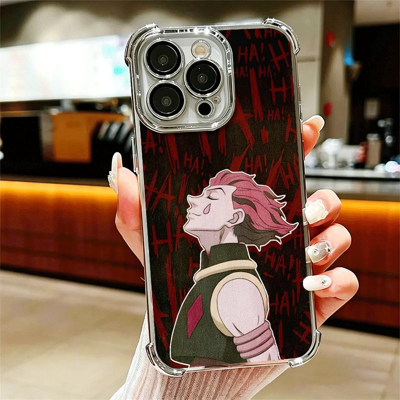 Hunter X-Hunters Hisoka Soft Phone Case For iPhone 15 16 17 Air 14 Pro Max 16E Plus 13 12 Mini Plating Anti-Fall Fundas