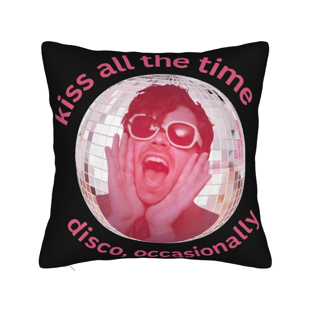 Harrys Styles Kiss All The Time Disco Occasionally Pillowcase Printing Cushion Cover Decoration Throw Pillow Case Cover