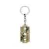 1pc Rock Band Blade Necklace Creative Razor Keychain Gothic Punk Style Unisex Accessory