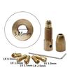 7Pcs Brass Micro Twist DIY Hobby Model Tool Mini Metal Chuck Drill Collet Set