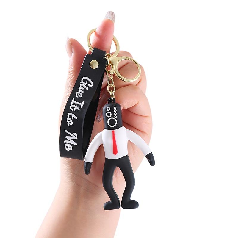 Cartoon Music Guy Keychain Perfect For Business/advertising/conference Gifts Pvc Soft Gel Material