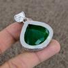 Chrome Diopside Gemstone Handmade 925 Sterling Silver Jewelry Pendant 1.89" KKG-1