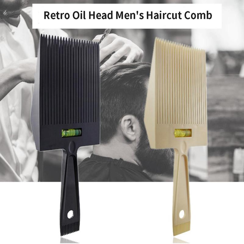 Men Flat Top Guide Comb Haircut Clipper Comb Barber Hairstyle Hair Cutting Tool