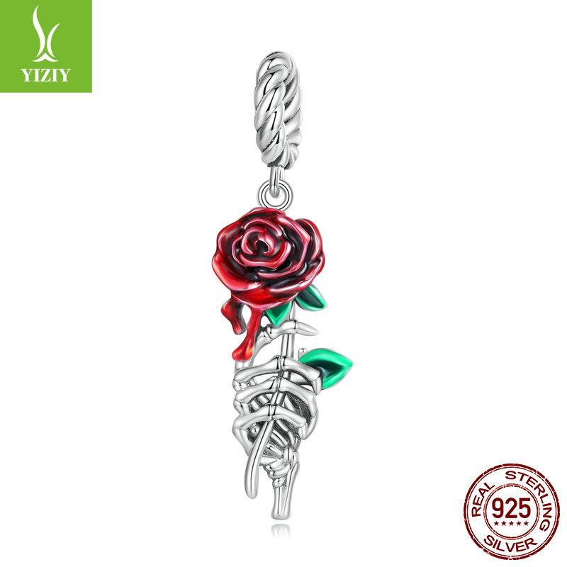 Halloween Bracelet Beaded 925 Silver, Diablo Festival Diy Bead Loose Bead Accessories