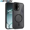 KEYSION Магнитный чехол для телефона для OnePlus 15R Мягкий силикон+ПК Матовый полупрозрачный Прозрачный противоударный чехол для OnePlus 1+ Ace 6 6T