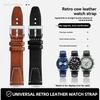 20 мм 22 мм Ретро Ремешок для часов из натуральной кожи Для Longines Omega Tissot mido Tudor Мужской ремешок Браслет Многоцветный браслет