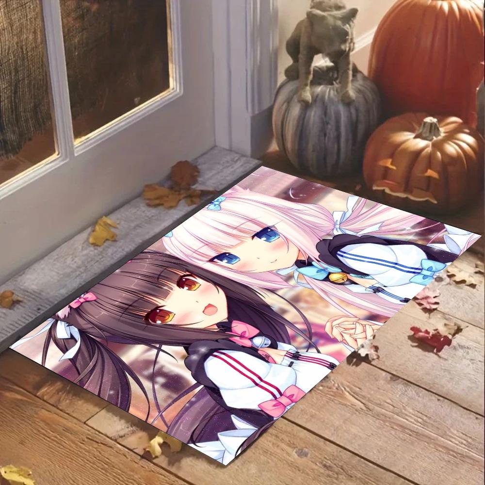 1 шт. Впитывающие коврики для ванной Nekopara, Противоскользящие коврики, Товары для домашнего декора, Ковры, Коврики для пола для дома, кухни