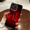 Death-h Note-e L Phone Case For iPhone 17 16 15 14 13 12 11 Mini Pro Max Plus Transparent Cover