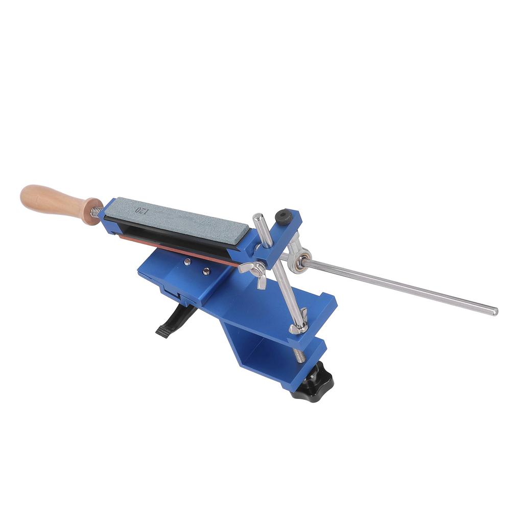 Точилка для ножей с фиксированным углом для домашнего использования Профессиональный набор для заточки ножей с быстрым зажимом и 6 точильных камней