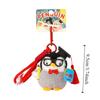 PP Cotton Mini Penguin Plushie Doll Fluffy Penguin Stuffed Toy Keychain  Car Key Accessories