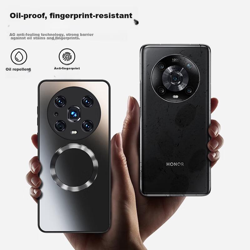Phone Case for Honor Magic4 Pro, Magic4 Pro Protective Cover with Magnetic Charging, Ultra-Thin Frosted Full Protection Anti-Drop Case, Sapphire Blue