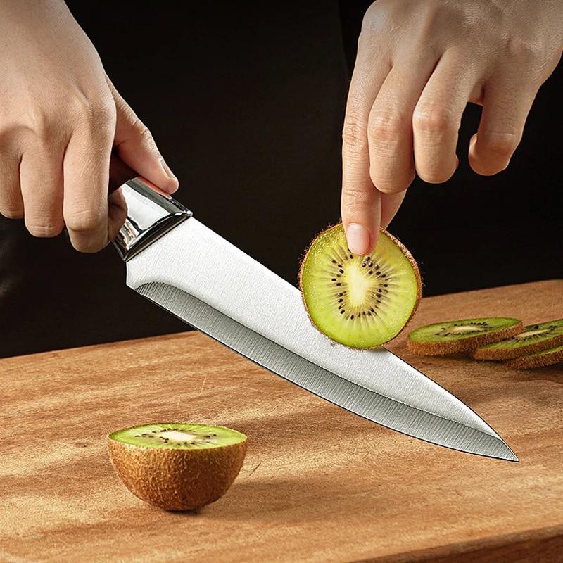 Нож для обвалки из нержавеющей стали, нож для мяса, нож шеф-повара с чехлом для убоя овец, рыбы, свиней, фруктов, овощей, острые ножи