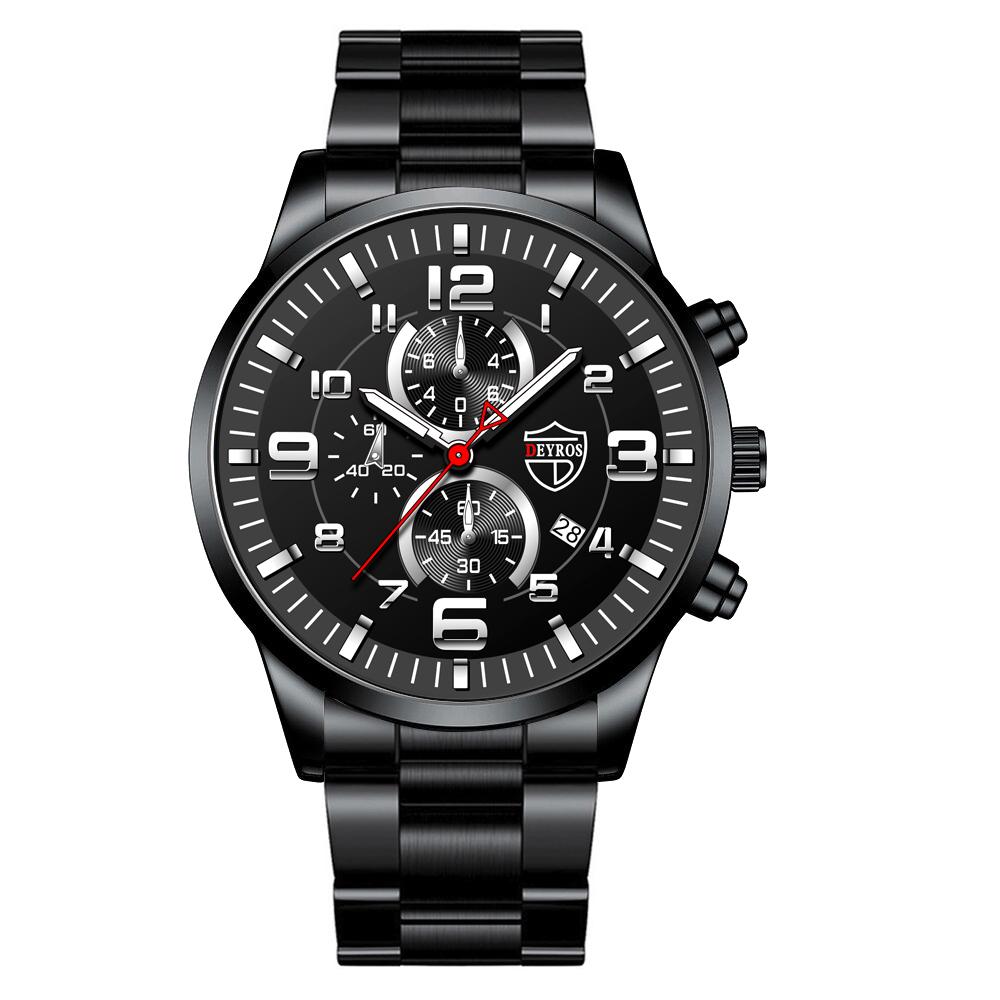 Модные мужские часы из нержавеющей стали, мужские часы с датой, повседневные спортивные часы, роскошные деловые мужские кварцевые наручные часы Relogio Masculino