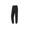 Li Ning Fitness Series Side Letter Quick-Dry Tapered Knit Sports Pants Women Pants Black AYKS378-3
