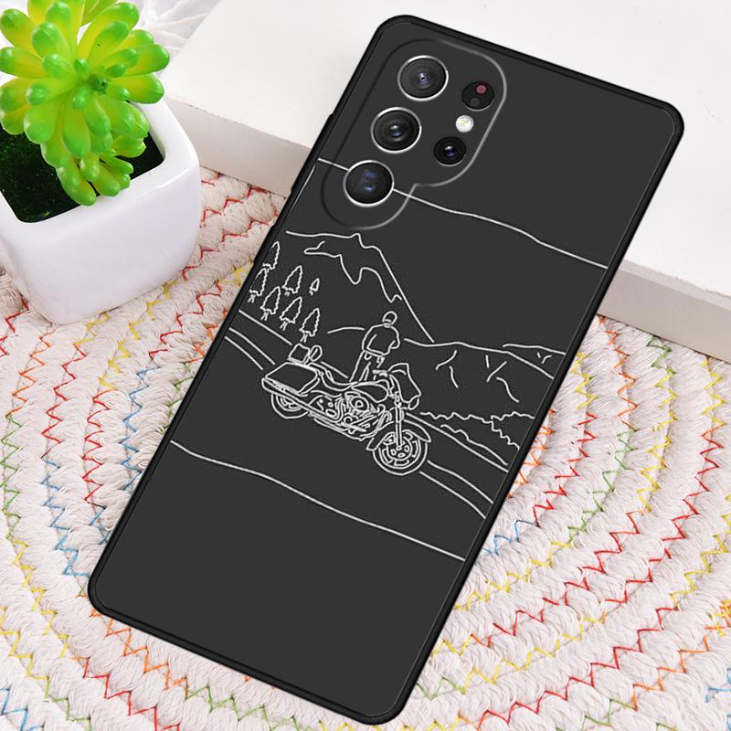Мультяшный чехол для телефона с мотоциклом для Samsung Galaxy note 10 pro S26 Ultra S23 S24 FE S25 S21 S22 PLUS ударопрочный чехол