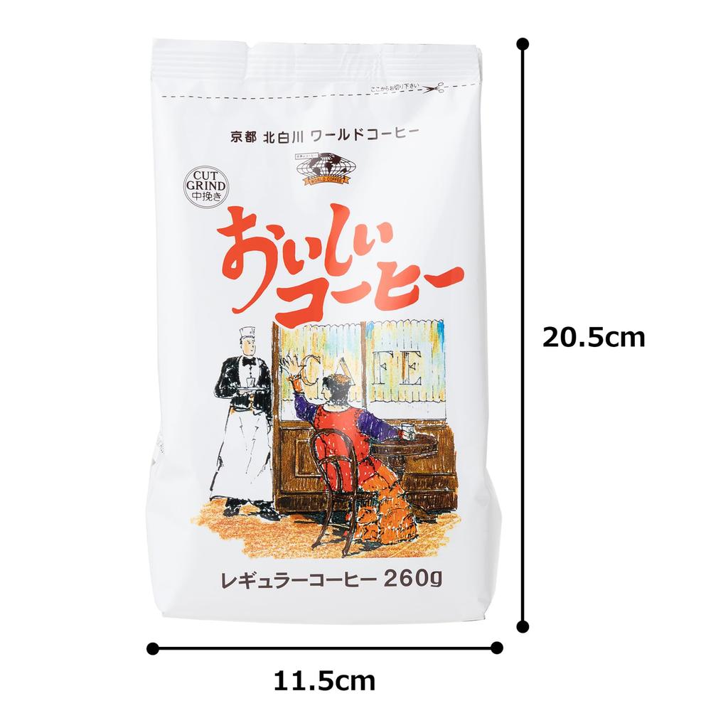 WORLD COFFEE Delicious Coffee 260g X 12 Bags [medium Ground]