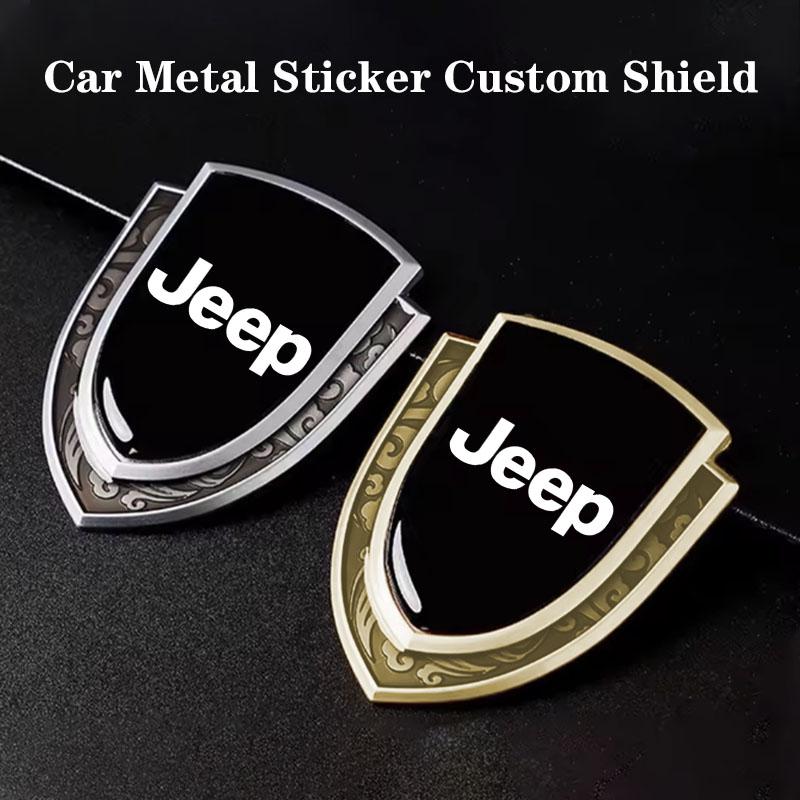 RKM3 3D Metal Car Side Fender Trunk body Emblem Badge sticker For Jeep Grand Cherokee Wrangler JK Gladiator Compass Renegade Patriot