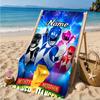 Custom Name Ranger Hero Pose Beach Towel Microfiber Beach Towel, Lightweight and Quick-Dry, for Summer Travel, Swimming Pool Gift