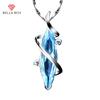 Water Drop Red Color Treasure Simple Temperament Pendant Clavicle Chain For Women Charm Wedding Engagement Fine Jewelry New Trendy