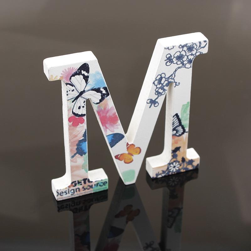 Wooden Alphabet Craft Letters Plaque Home Wedding Nursery Party Decoration