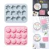 12 Holes Chocolate Moulds Flower Shaped Baking Molds Fondant Moulds Silicone Cake Mold Perfect Gift for DIY Baking Lover