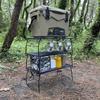 КЕМПИНГ MOON Складная стойка сетчатый стол складной стеллаж расширенный металлический стол черный черный снаряжение 2 шт (Комплект Т-238-БК)