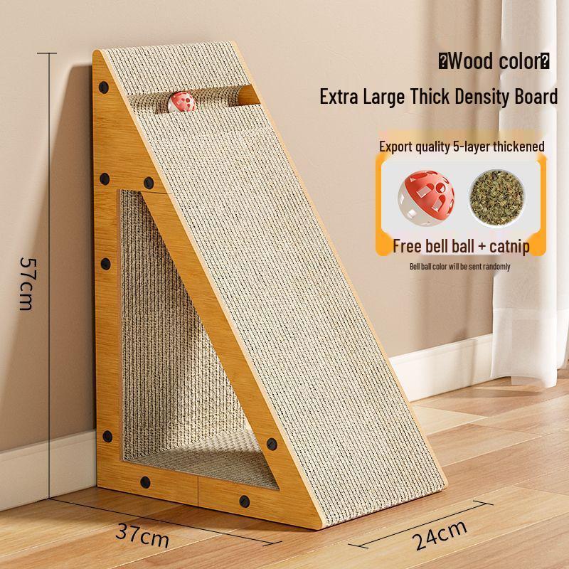 Вертикальная настенная когтеточка и лежанка для кошек - Прочная, не линяющая игрушка для самостоятельных развлечений и ухода за когтями.