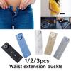 1/2/3Pcs Belt Waist Extension Buckle Pant Extender Button Unisex Elastic Trouser Jeans Skirts Buttons for Pregnant Women Fat Man