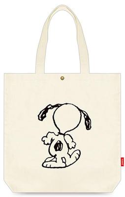 Тканевая сумка Snoopy с трещинами Белая 120668