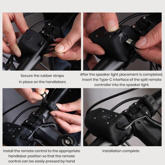 1 комплект электрического велосипедного сигнала со светодиодной подсветкой, простая установка, водонепроницаемая, высокая яркость, велосипедная передняя фара для шоссейных велосипедов MTB