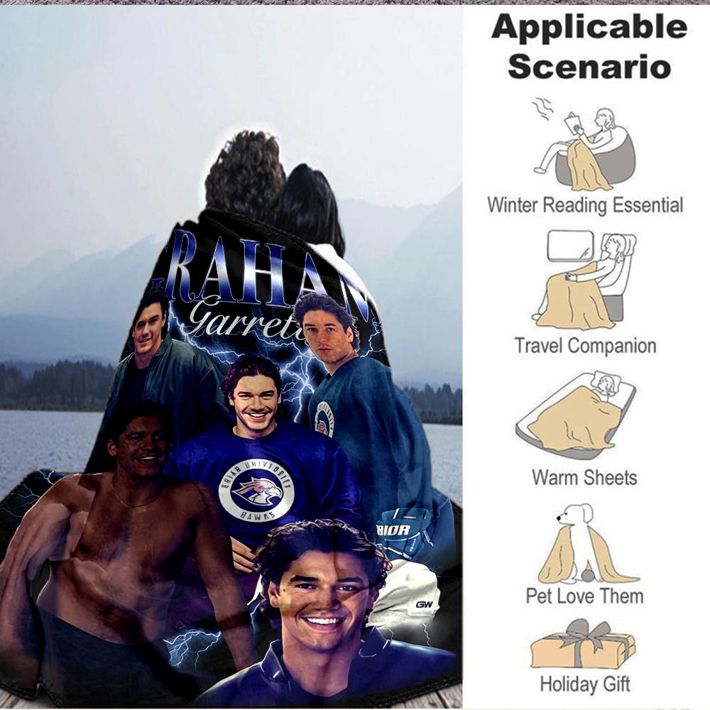 1Pc Garrett Graham Sports Team Blanket Soft And Comfortable Casual Warm Camping Travel Christmas Halloween Xmas Gift M92451