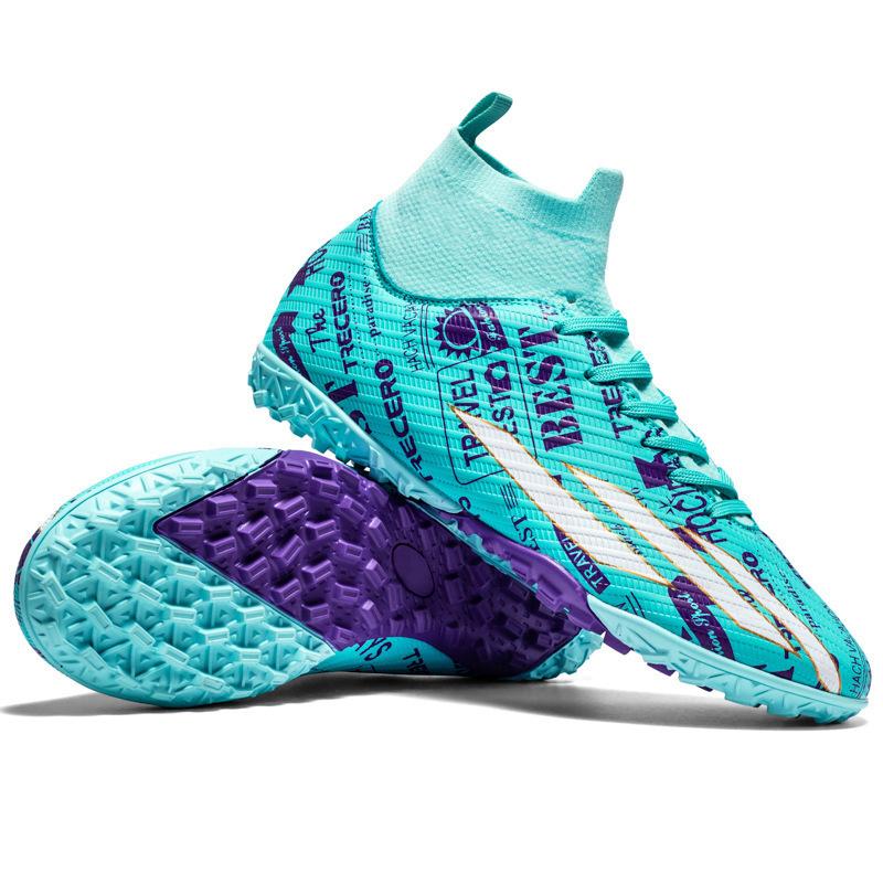 2024 новые высокие футбольные бутсы для мальчиков и подростков, для студентов, длинные ногти, сломанные ногти, обувь для тренировок и соревнований