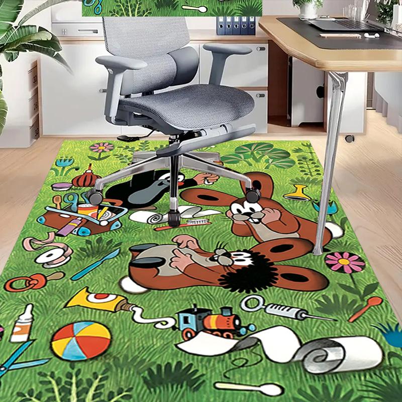 Animal Playtime Chaos Carpet For Playroom Bedroom Living Room Sofa Home Decorkids Game Area Rug Nonslip Floor Mat
