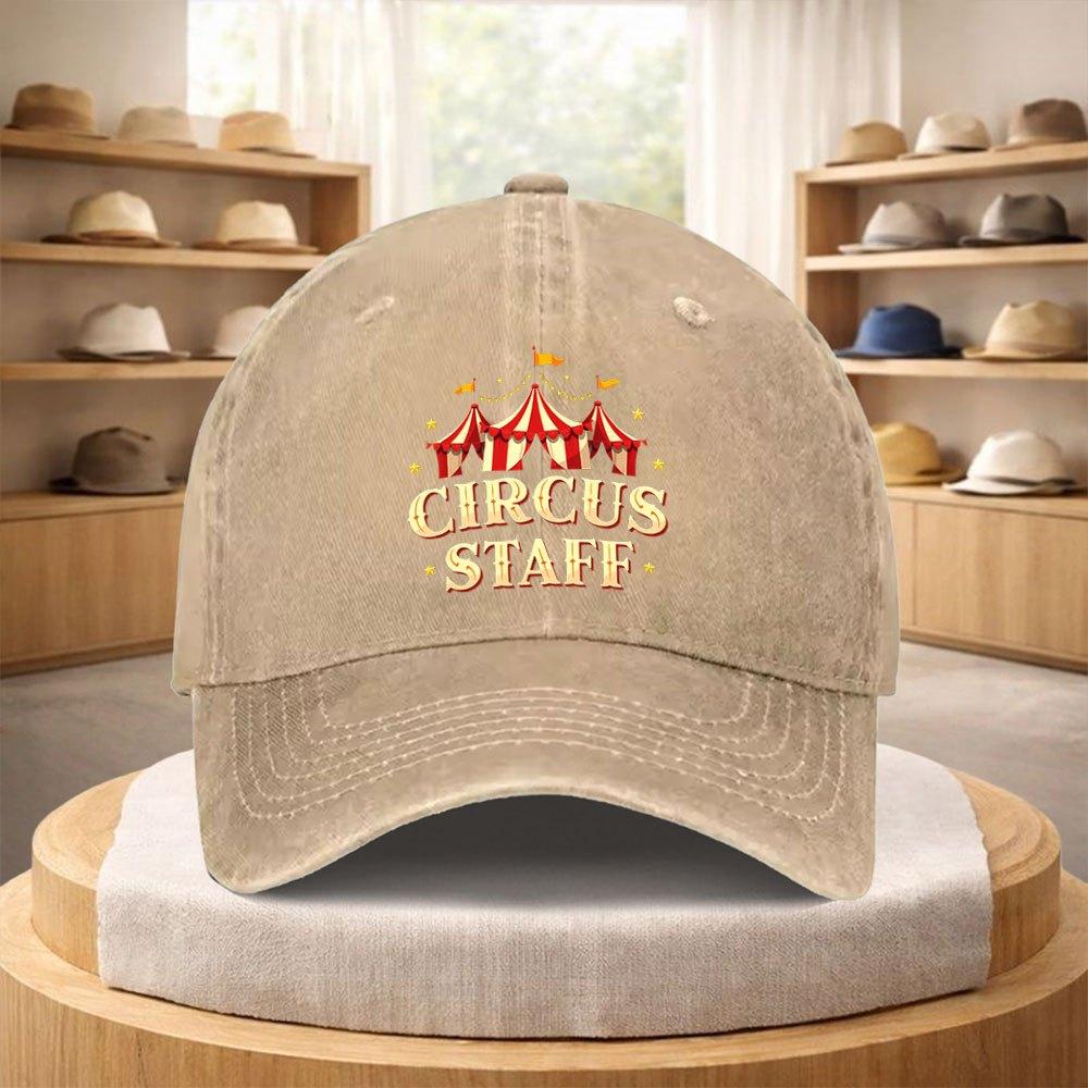 Circus Tent Logo Adjustable Baseball Cap Lightweight Vintage Hat For Men Women Street Style Hiking Festival Gift