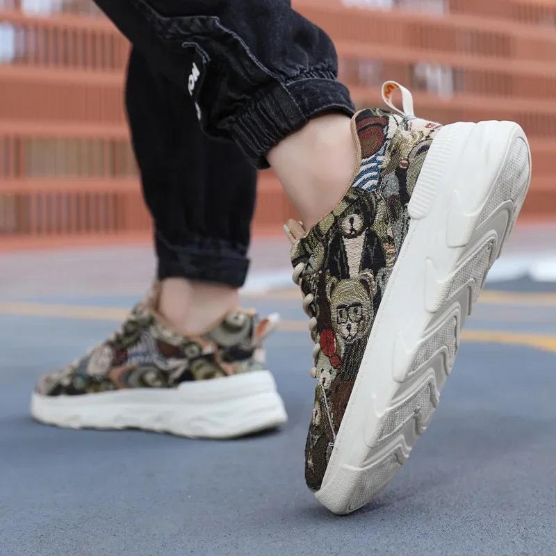 Men Shoes Autumn Fashion Men Sport Shoe Allmatch Casual Shoe Ultra Light Running Shoes Platform Tennis Zapatillas 2024