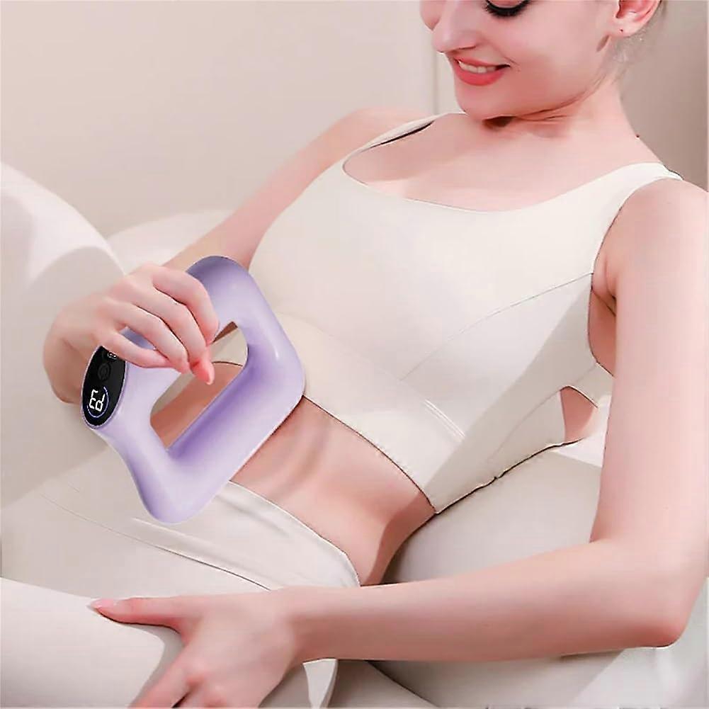 Multifunctional Full-Body Fascia Ring, 8-Speed Massager Gun for Muscle Knot Recovery, Deep Tissue Massage for Body Waist Legs