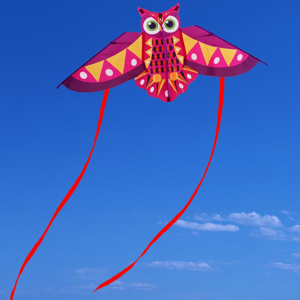 Long Tail Colored Owl Kite Easy To Fly Plastic Flying Toy New Children's Kite Outdoor Sports