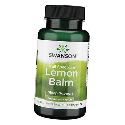 Мелисса лекарственная, Full Spectrum Lemon Balm 500, 60капс (71280074)